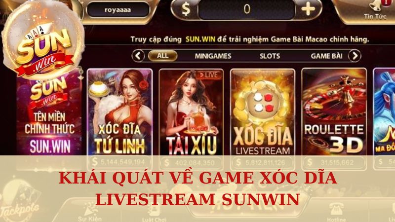 Tổng quan chung về xóc dĩa livestream Sunwin